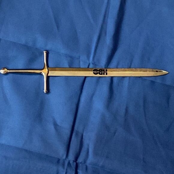 HBO GAME OF THRONES Tone Silver Sword Letter Opener - Picture 11 of 13